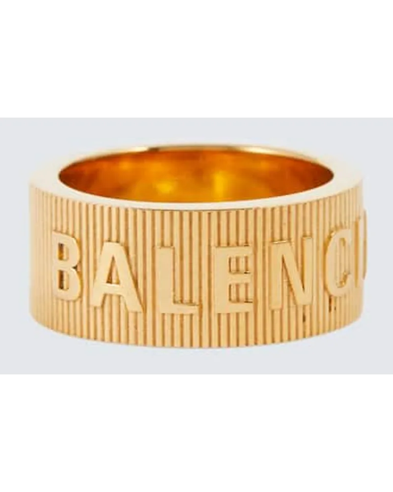 Balenciaga Ring Force Striped Gold