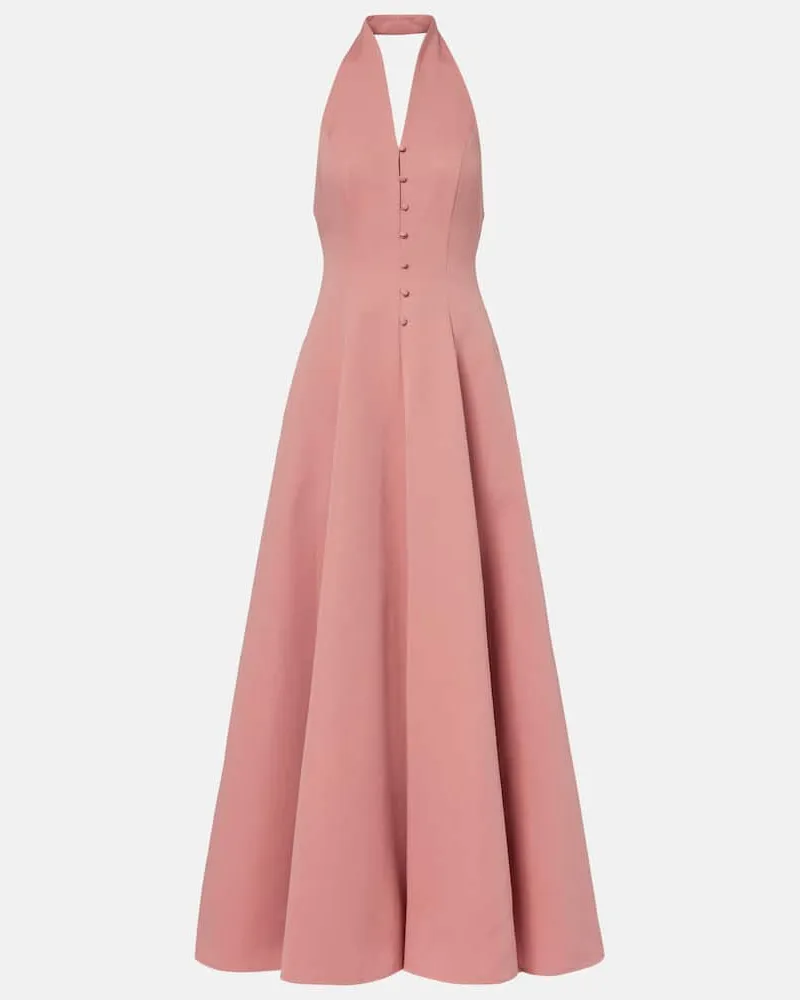 STAUD Robe Stella aus einem Baumwollgemisch Pink