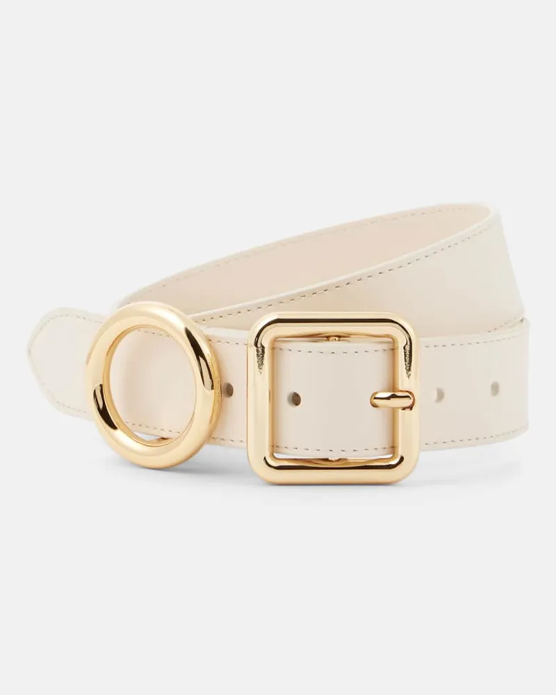 Jacquemus Gürtel La Ceinture Regalo aus Leder Weiß
