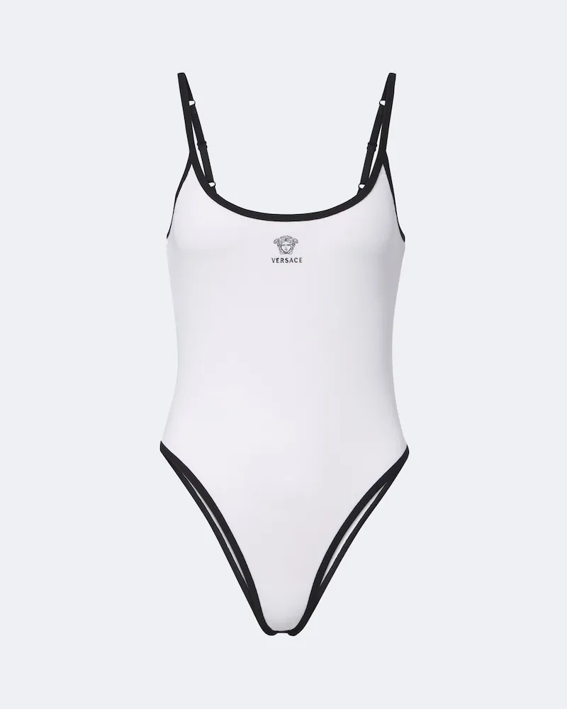 Versace Body La Medusa aus einem Baumwollgemisch Weiß