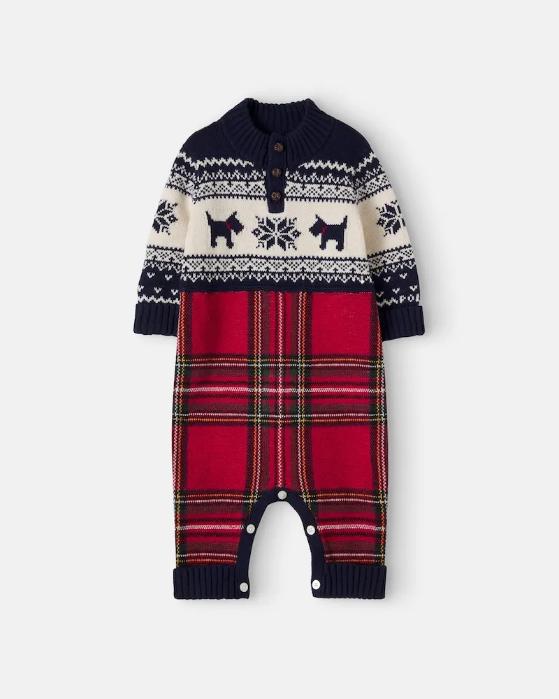 Ralph Lauren Baby Intarsien-Strampler Multicolor