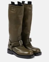 Burberry Stiefel aus Leder Gruen