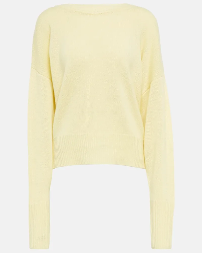 Isabel Marant Pullover Caleb aus Kaschmir Gelb