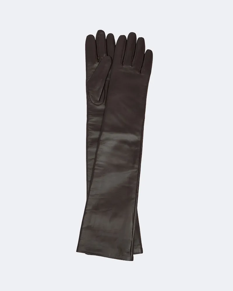 FRANKIE Shop Handschuhe Veneto aus Leder Braun