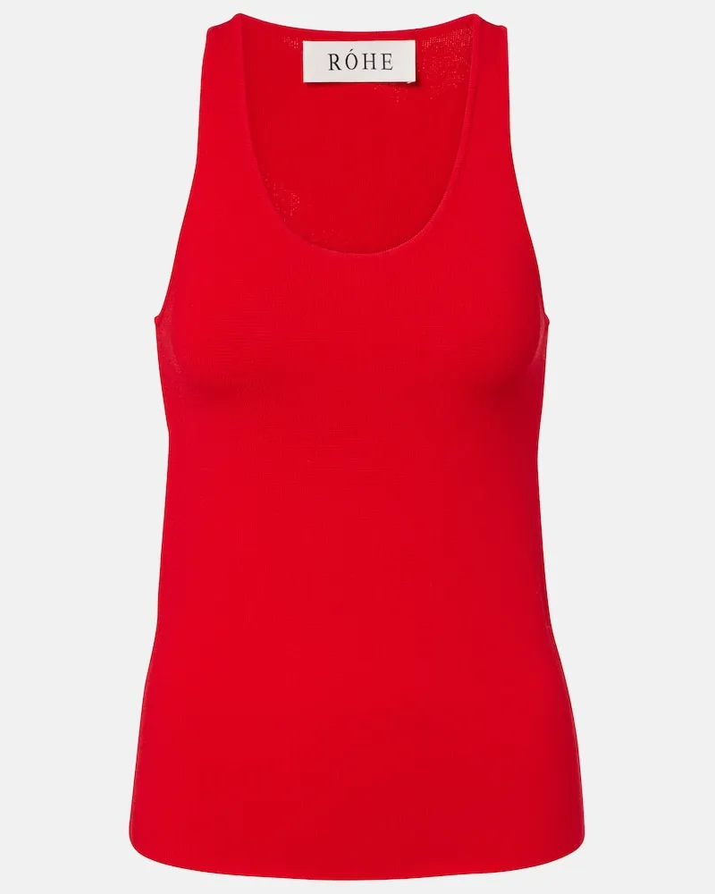 Róhe Róhe Tanktop aus Strick Rot