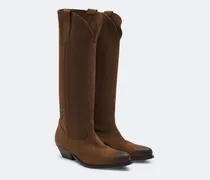 Cowboy Boots Wish Star aus Veloursleder