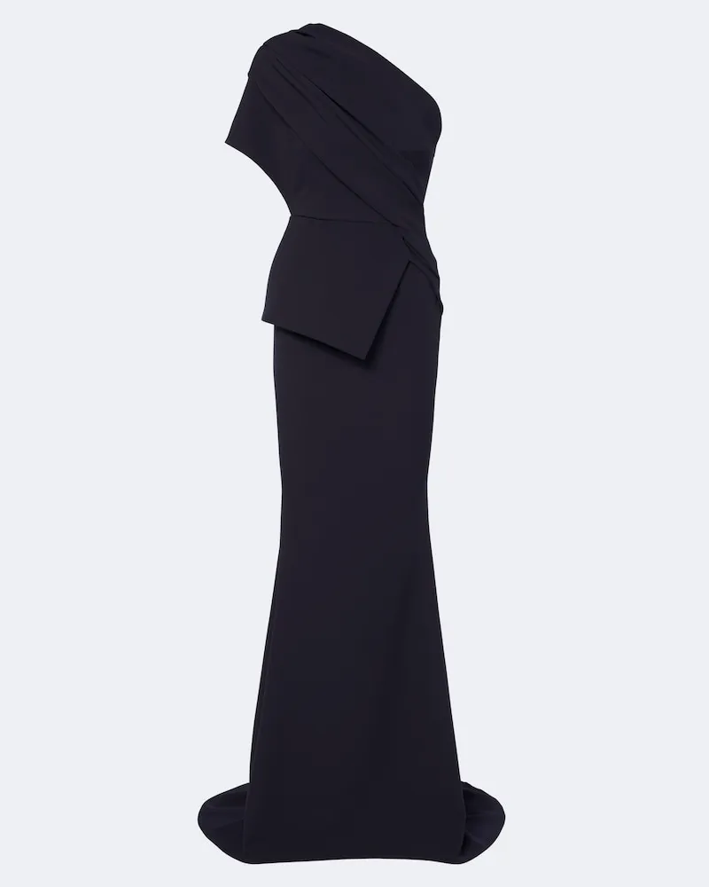 Safiyaa Robe Elyna aus Crêpe Blau