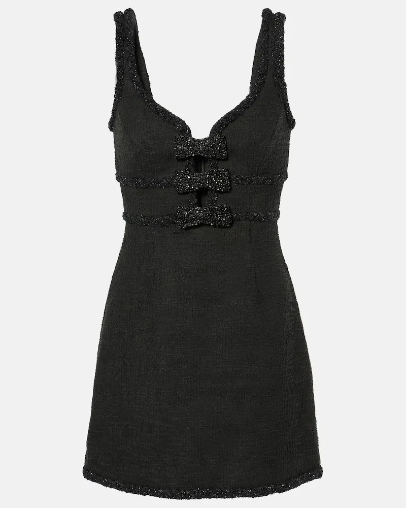 Rebecca Vallance Minikleid Margo aus Bouclé Schwarz