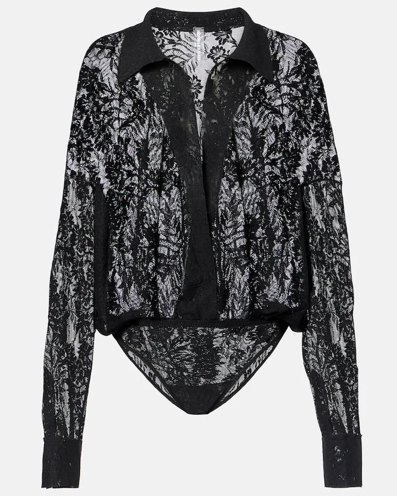 Norma Kamali Oversize-Body Schwarz