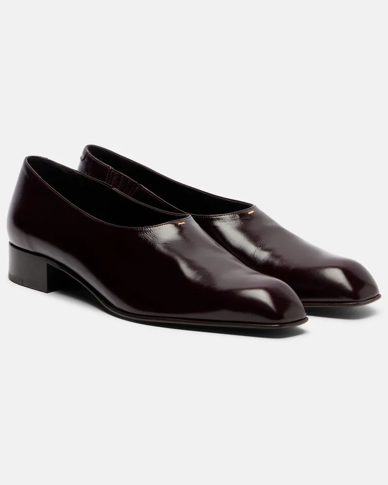 KHAITE Loafers Colt Burgunderrot