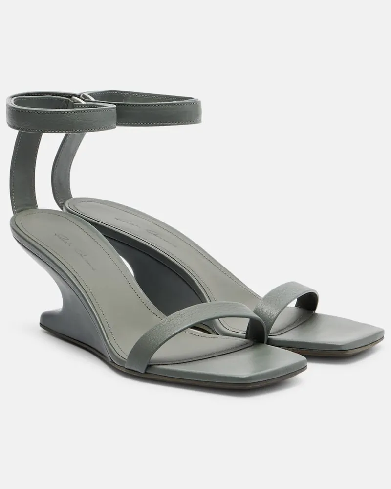 Rick Owens Sandalen Cantilever aus Leder Grau