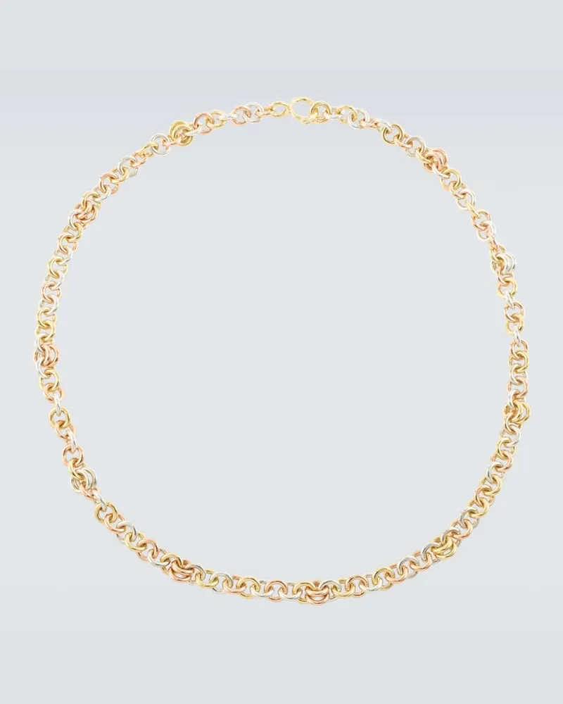 Spinelli Kilcollin Halskette Serpens aus 18kt Gelbgold und Sterlingsilber Silber