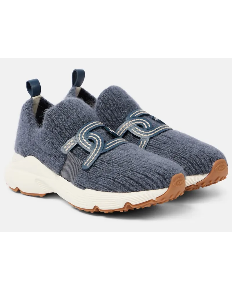 TOD'S Sneakers Kate aus Strick Blau