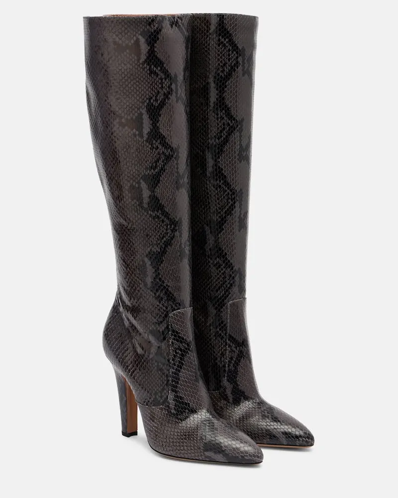 Paris Texas Stiefel Elsa 100 aus Leder Grau