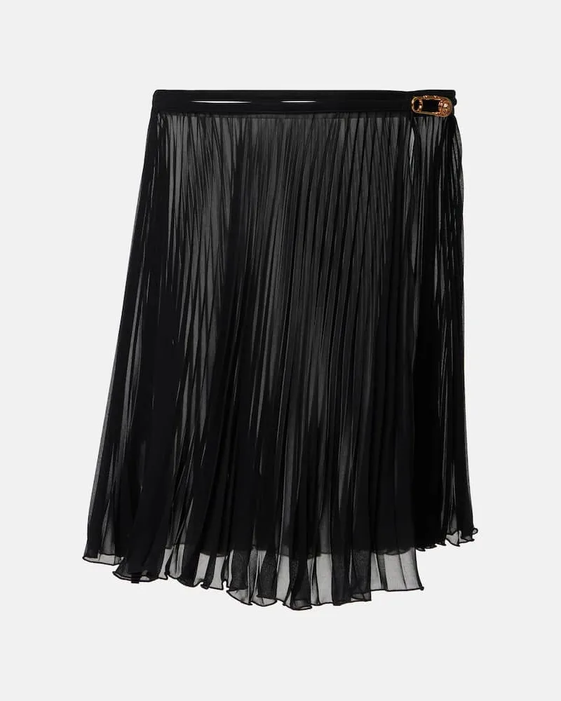 Versace Minirock Safety Pin Schwarz
