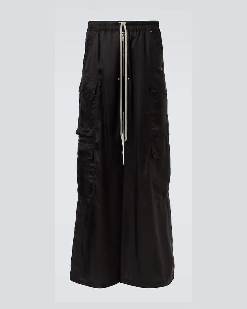 Rick Owens Cargohose Cargobelas aus Twill Schwarz