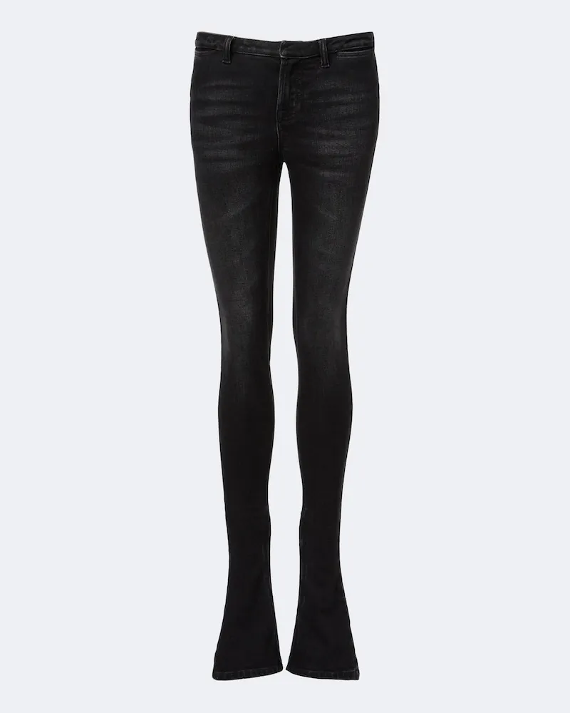 Gucci Low-Rise Skinny Jeans Schwarz