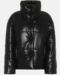 Nanushka Wattierte Steppjacke Hide aus Lederimitat Schwarz