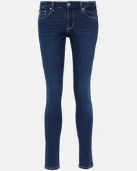 Adriano Goldschmied Mid-Rise Skinny Jeans Blau