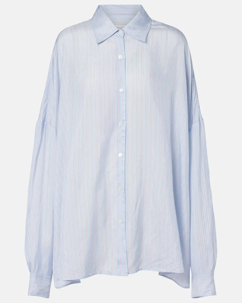 Dries van Noten Oversize-Hemd Blau