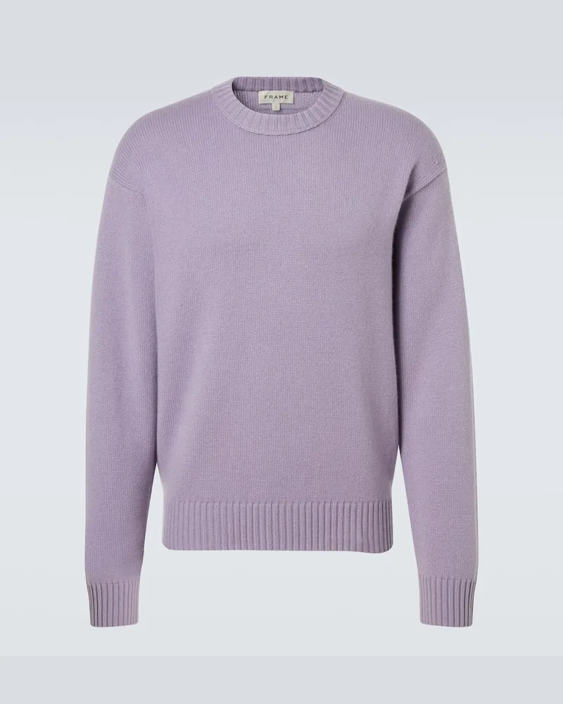 Frame Denim Pullover aus Kaschmir Lila