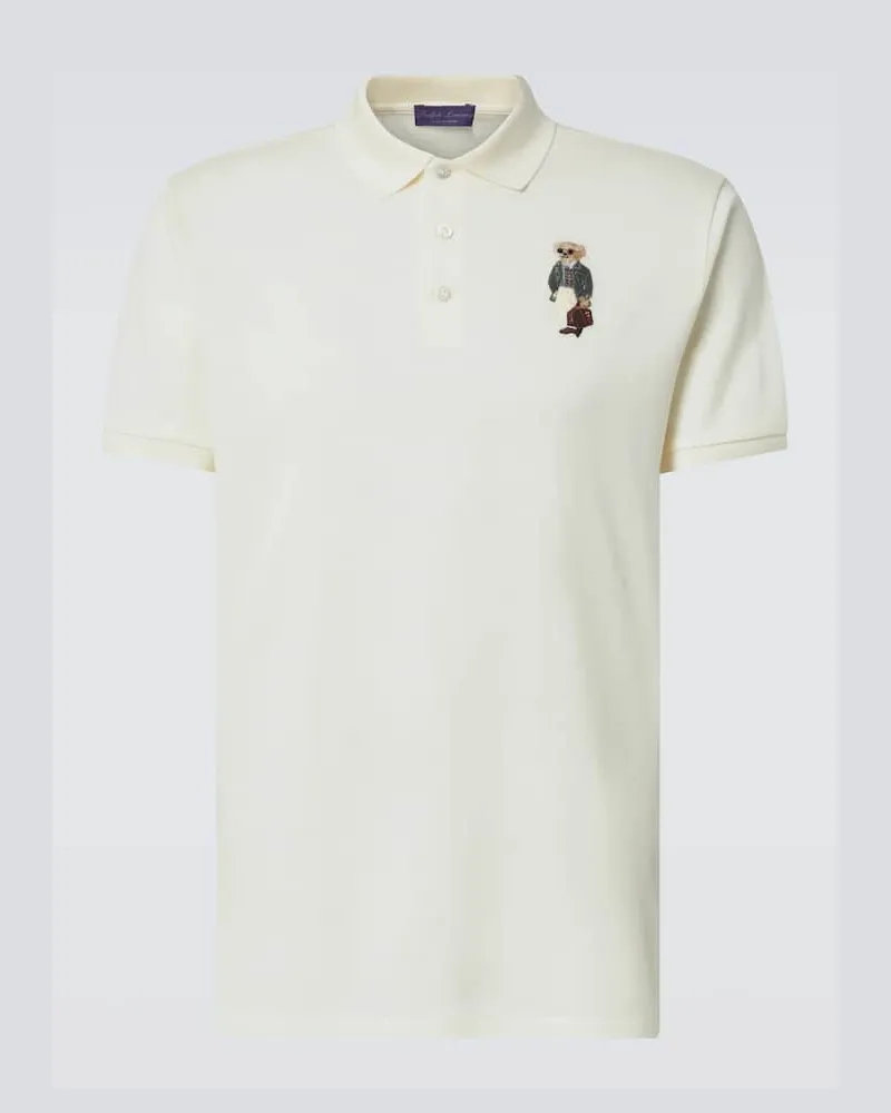 Ralph Lauren Polohemd Polo Bear aus Baumwoll-Pique Weiss