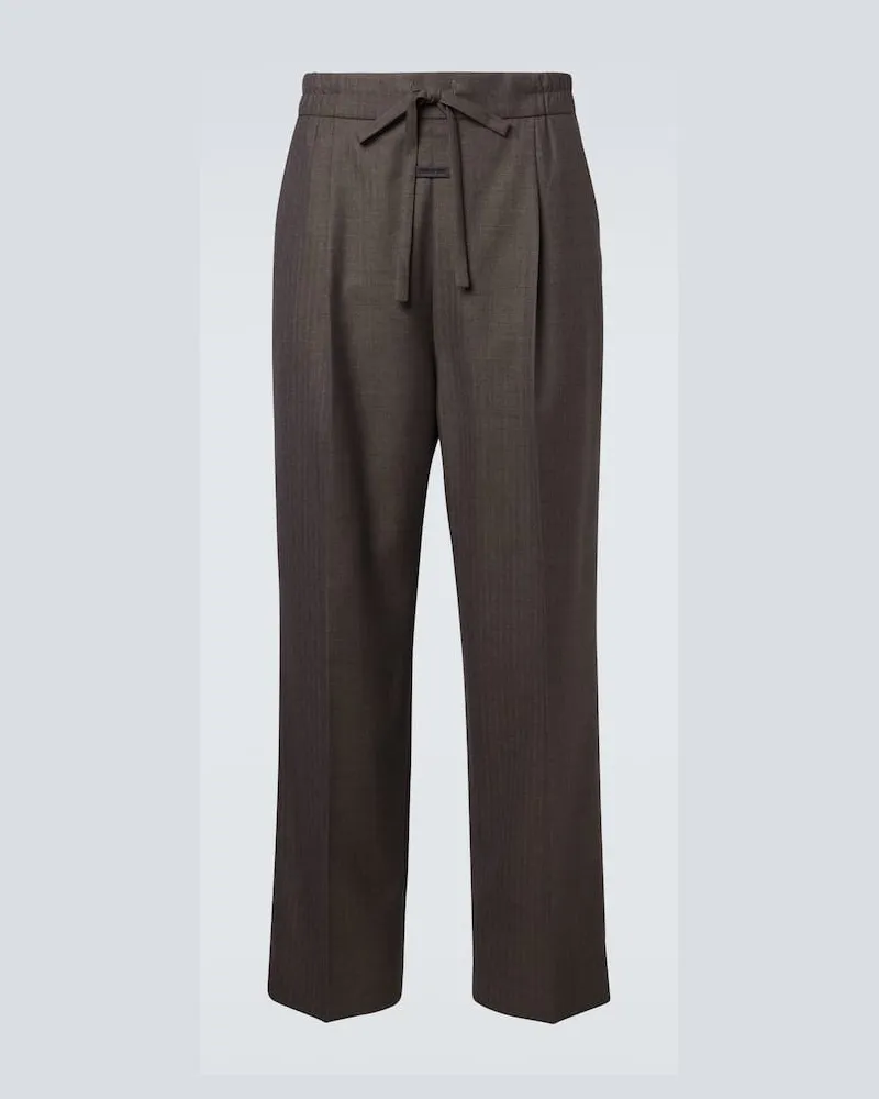 Fear of God Gerade Hose aus Schurwolle Grau