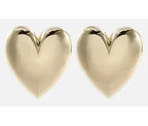 Ohrringe Puffy Heart, 10kt vergoldet
