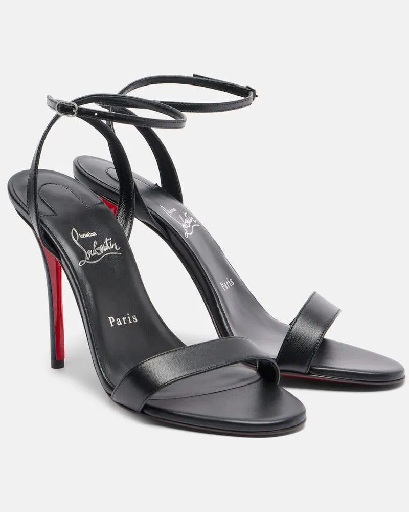 Christian Louboutin Sandalen Miss Z 100 aus Leder Schwarz