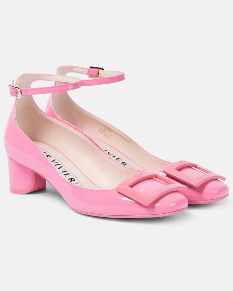 Roger Vivier Pumps 45 aus Lackleder Rosa