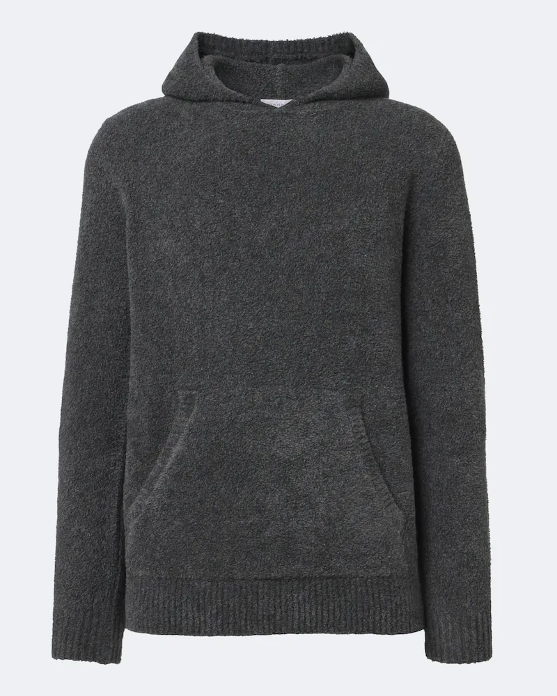 Gabriela Hearst Hoodie Datum aus Kaschmir und Seide Grau