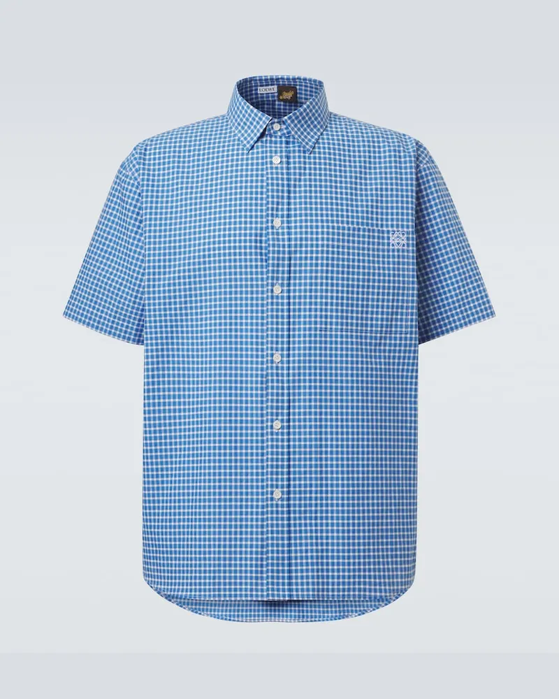 Loewe Paula's Ibiza Hemd aus einem Baumwollgemisch Blau