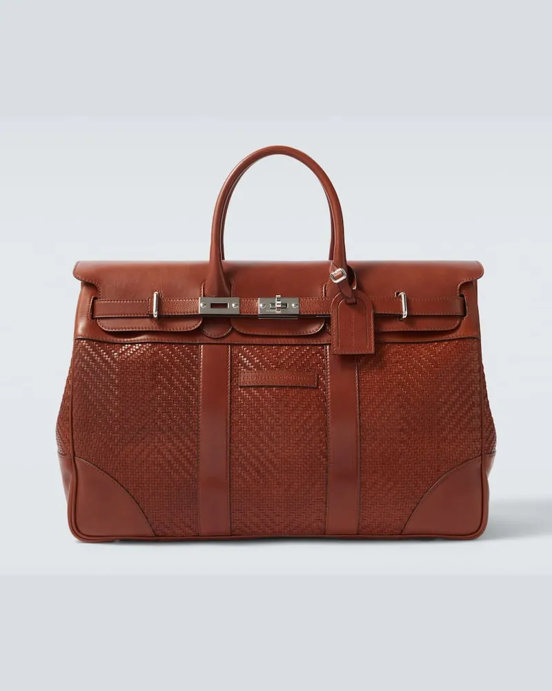 Brunello Cucinelli Tote Bag Country aus Leder Braun