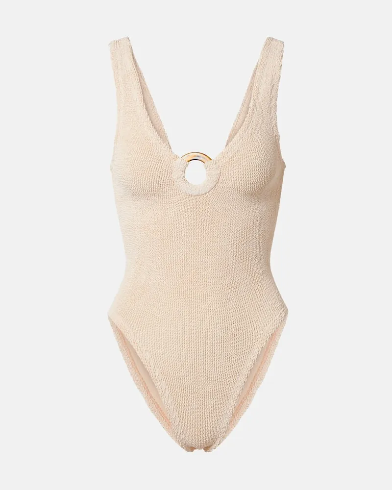 Hunza G Badeanzug Celine Weiß