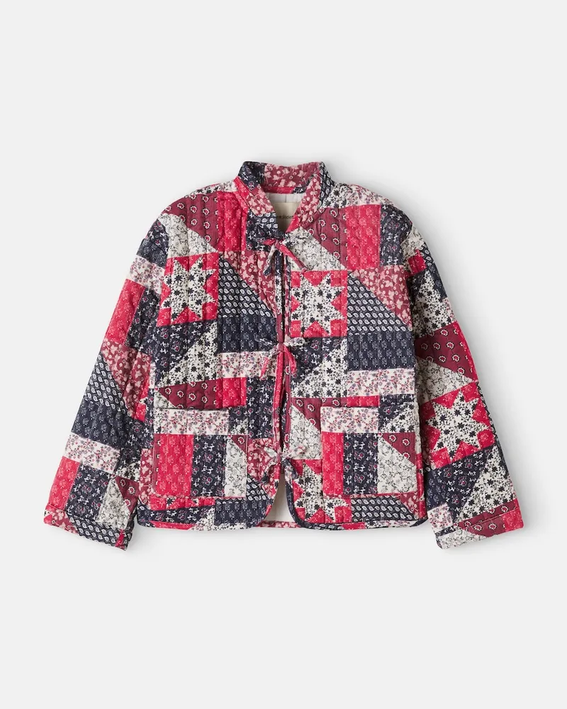 The New Society Jacke Quill aus Baumwoll-Cord Multicolor