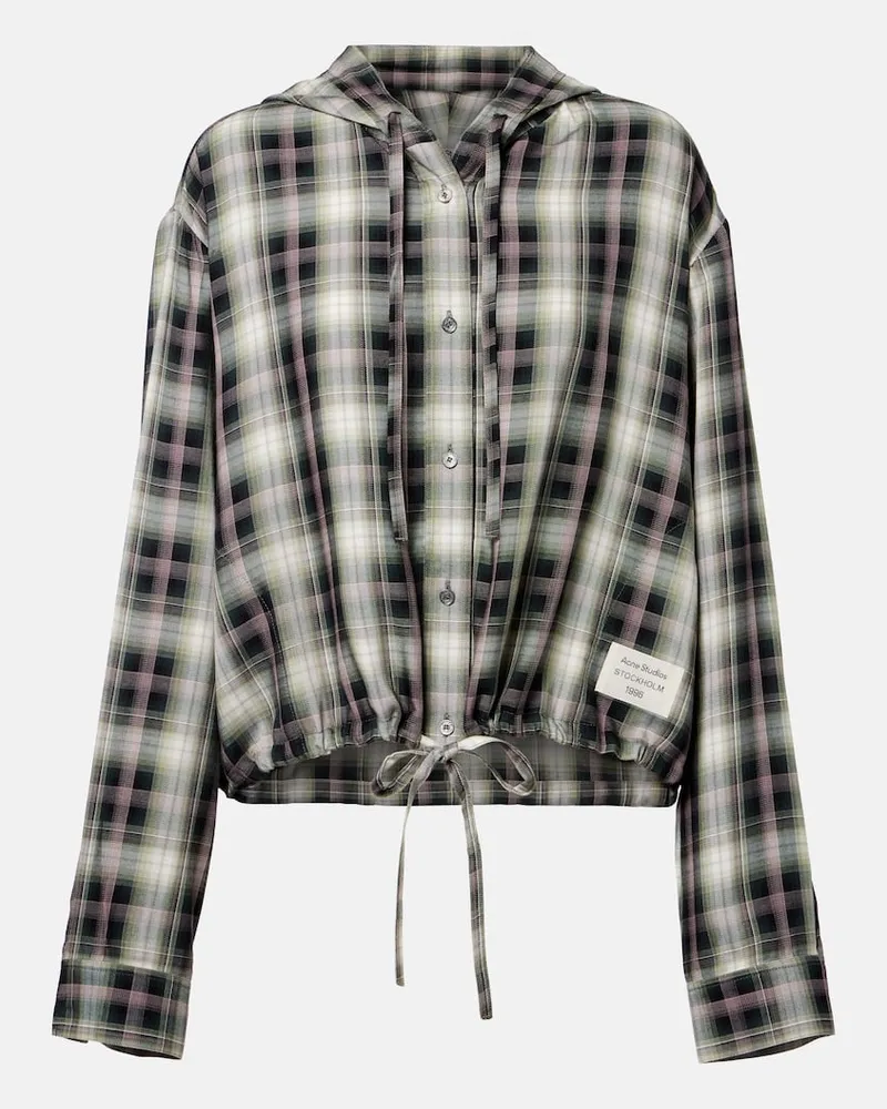 Acne Studios Cropped-Hemdjacke Sip Multicolor