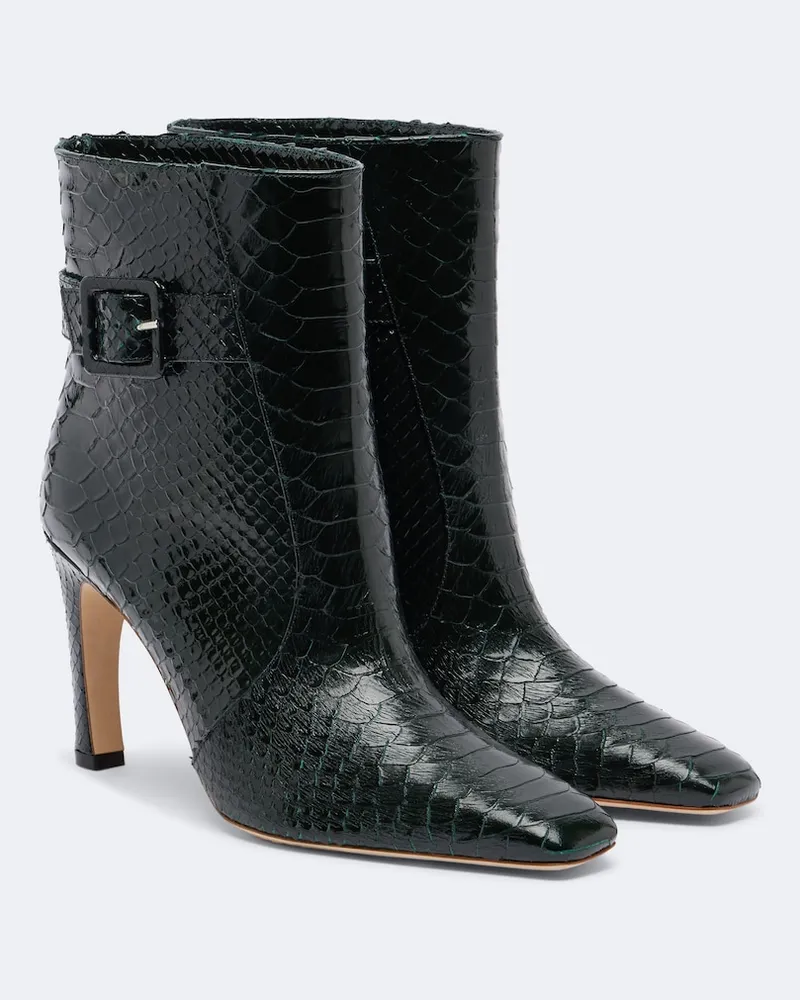 Malone Souliers Ankle Boots Rowan aus Leder Schwarz