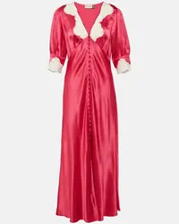 RIXO Maxikleid Simone mit Spitze Pink