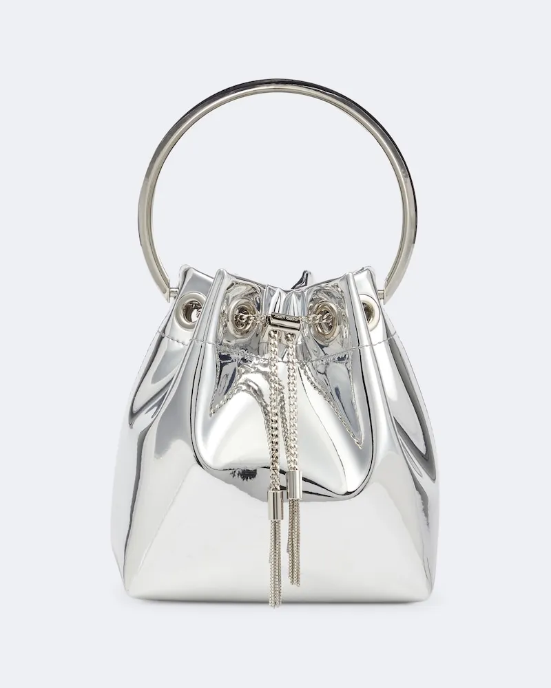 Jimmy Choo Bucket Bag Bon Bon Silber