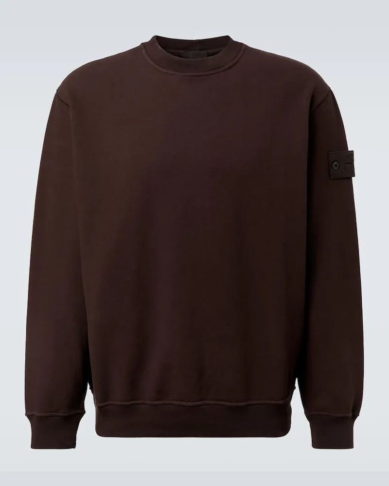 Stone Island Sweatshirt Ghost aus Jersey Braun