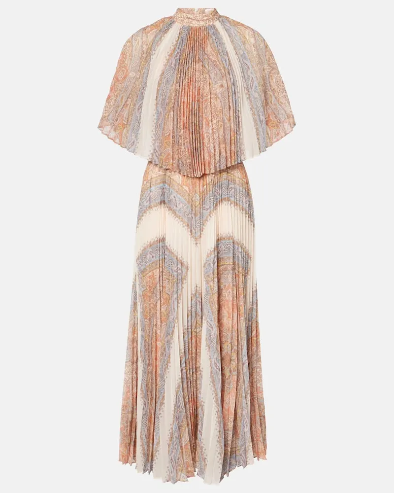 Zimmermann Midikleid Illustration Sunray Multicolor