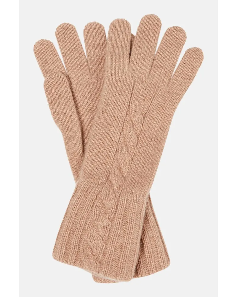 Loro Piana Handschuhe Napier aus Kaschmir Braun