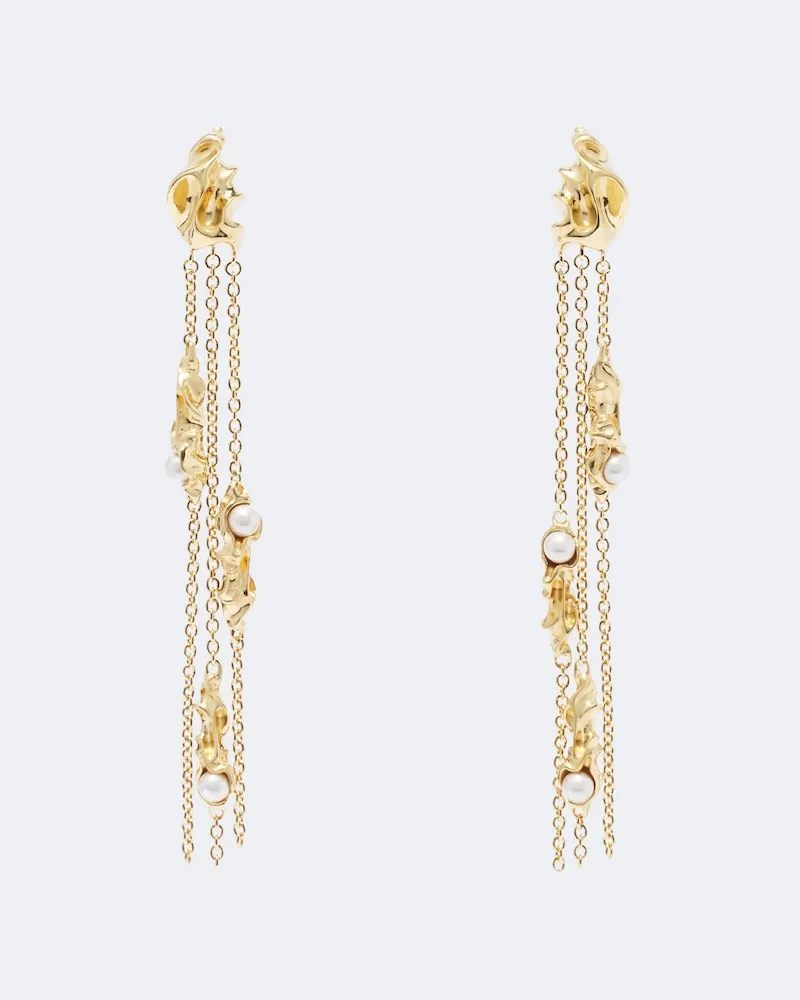 Chloé Chloé Ohrringe mit Zierperlen Gold