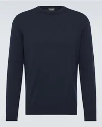 Ermenegildo Zegna Pullover aus Kaschmir Blau