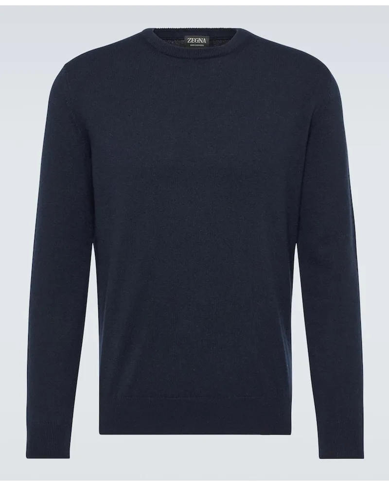 Ermenegildo Zegna Pullover aus Kaschmir Blau