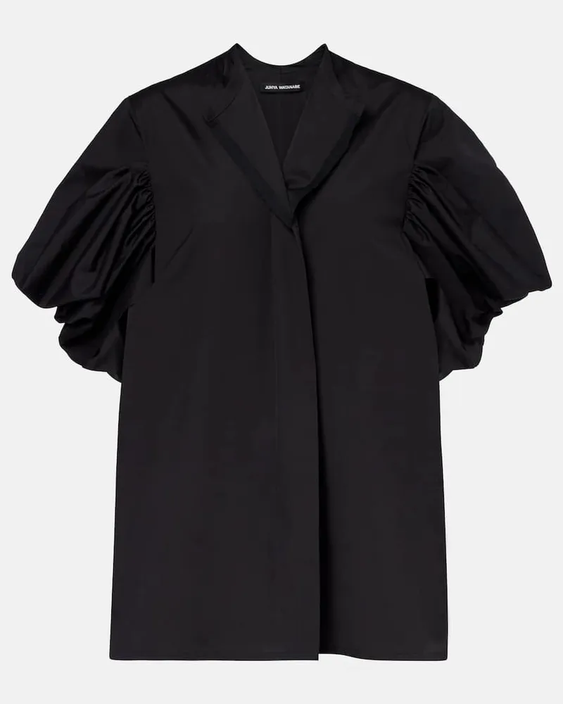 Junya Watanabe Top aus Baumwolle Schwarz