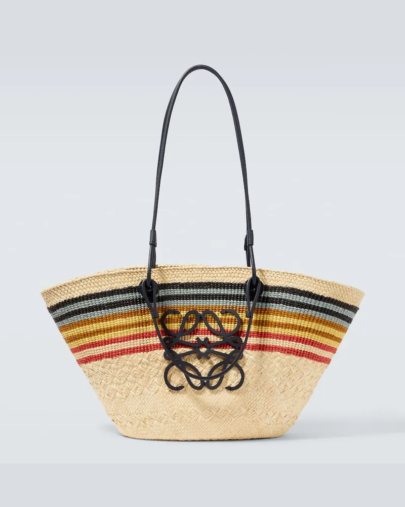 Loewe Paula's Ibiza Tote Bag Anagram Medium Beige