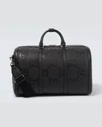 Gucci Weekender Jumbo GG aus Leder Schwarz