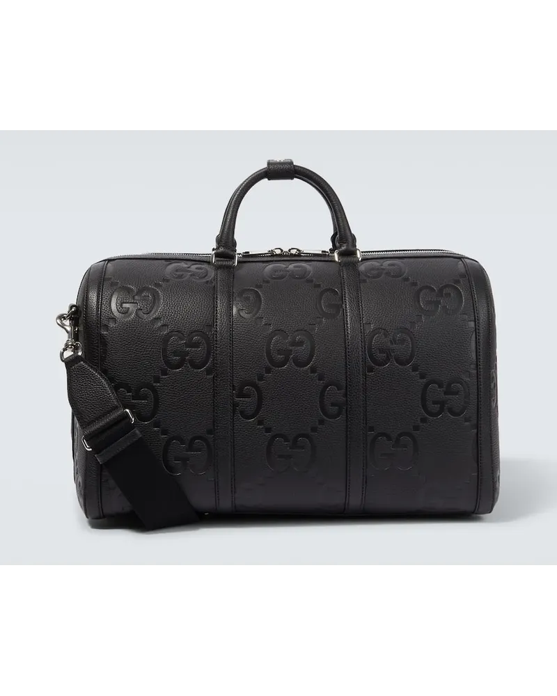 Gucci Weekender Jumbo GG aus Leder Schwarz