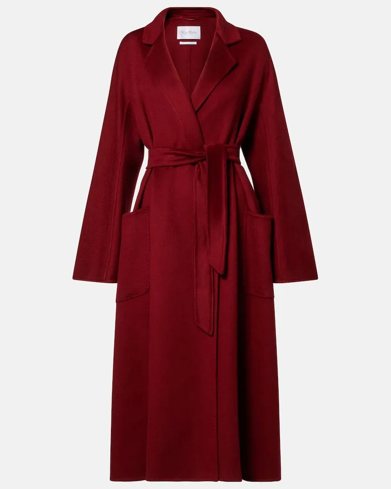 Max Mara Mantel Ludmilla aus Kaschmir Burgund